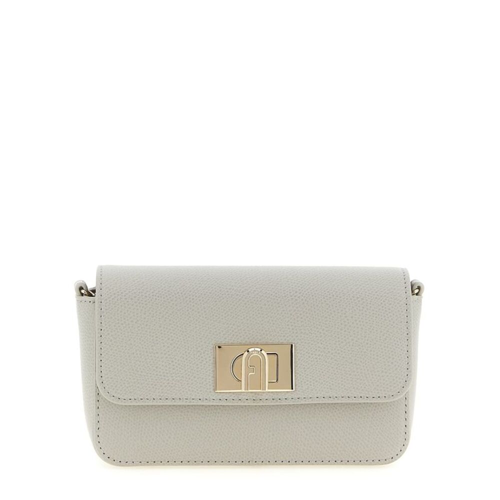 Furla Gray Calfskin Crossbody Women's Bag
